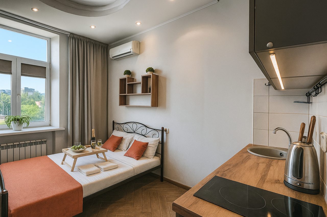 Двухместный (Комфорт Двуспальная Кровать), Апарт-отель Metro Rooms