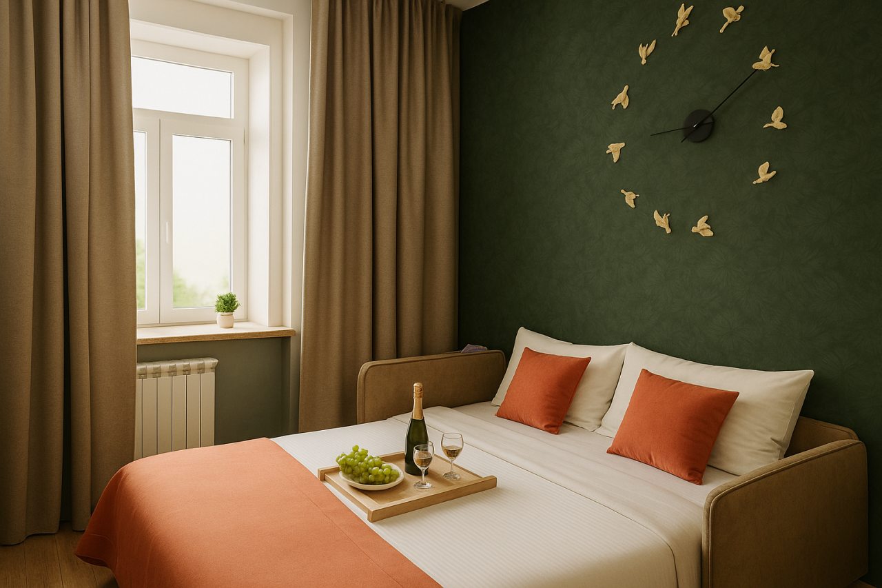 Двухместный (Комфорт Полуторный Диван Мини), Апарт-отель Metro Rooms