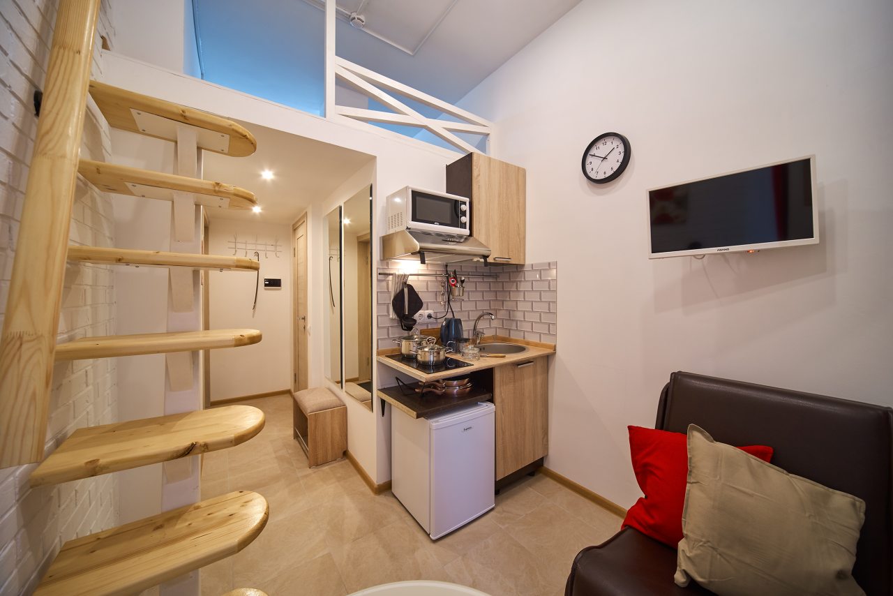 Апартаменты (Одноместные двухуровневые), Апартаменты Demiflat