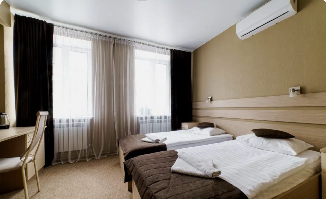 Комфортный номер с односпальными кроватями для 1-2 гостей