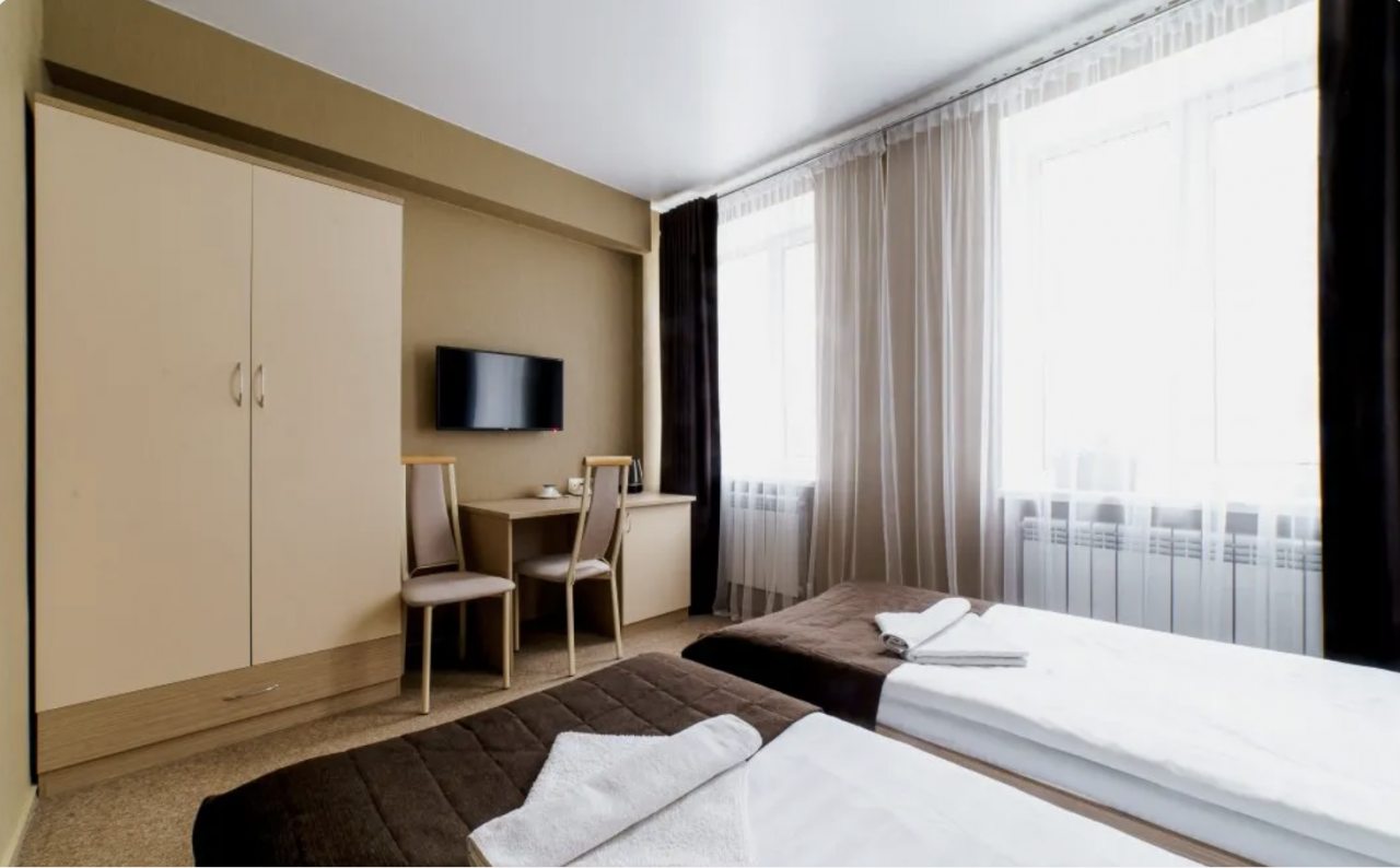 Двухместный (Комфорт с односпальными кроватями), Отель Покровка25