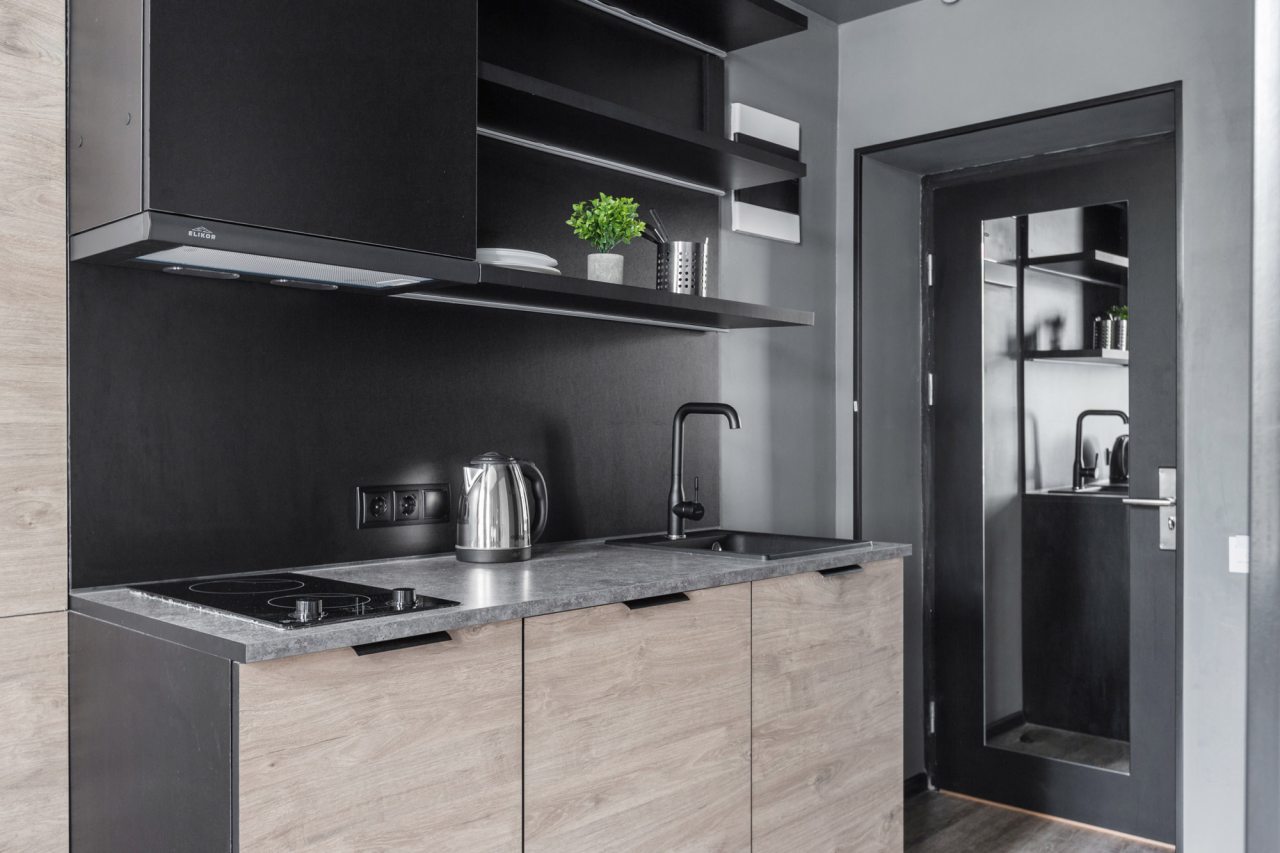 Улучшенный номер с двуспальной кроватью и мини-кухней