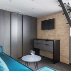 Студио (Двухуровневая с двуспальной кроватью и диваном), Отель Greenfeel