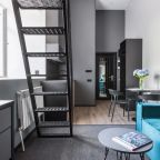 Студио (Двухуровневая с двуспальной кроватью и диваном), Отель Greenfeel