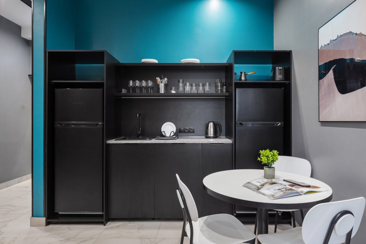 Мини-кухня, Отель Greenfeel