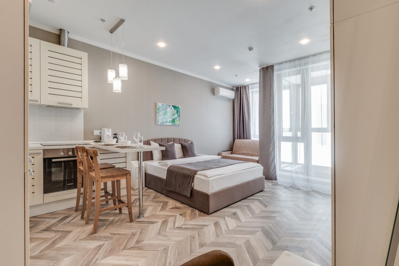 Студио (Комфортные апартаменты для 1-3 гостей), Business apartments на Ходынском бульваре