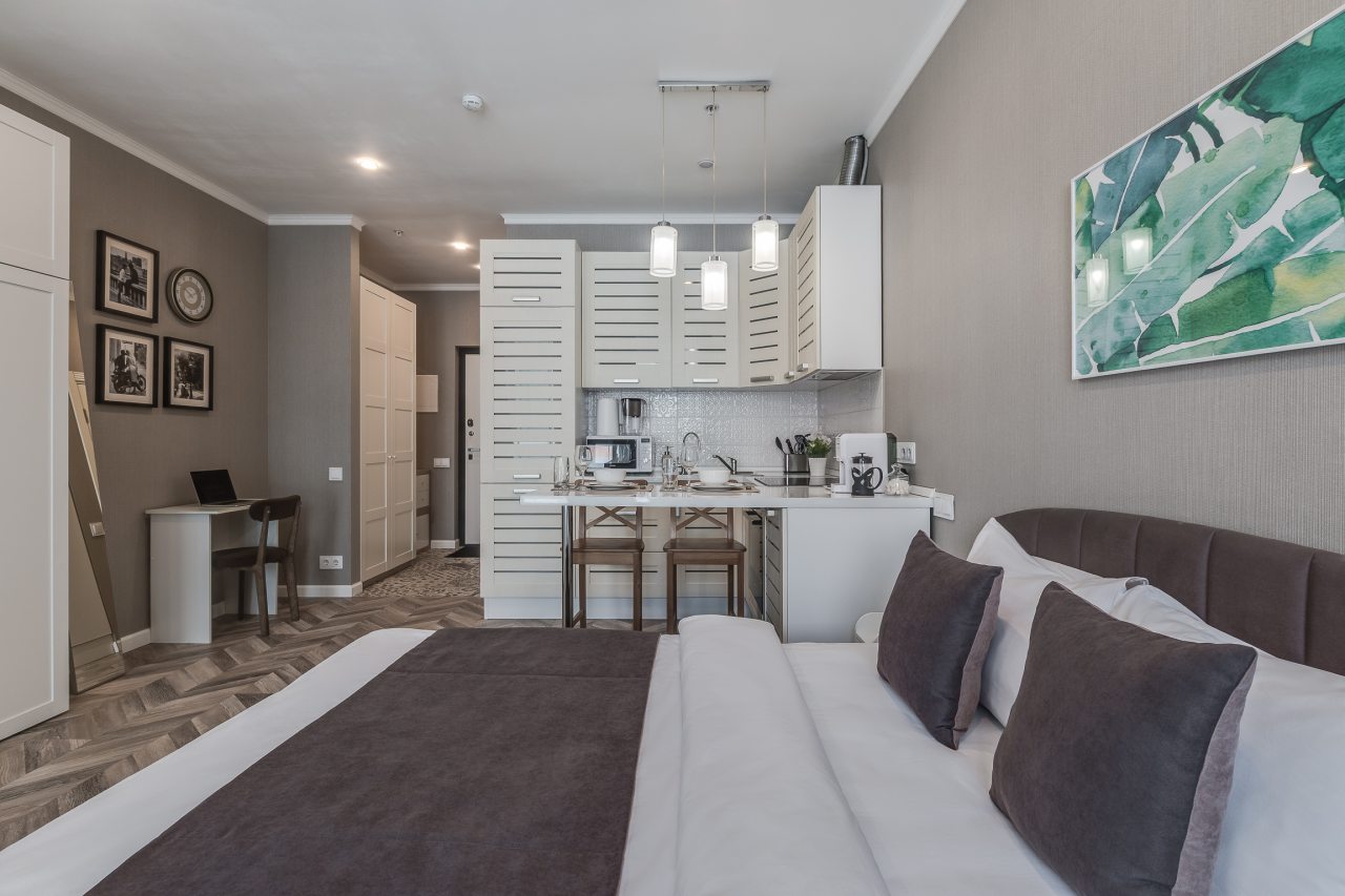 Студио (Комфортные апартаменты для 1-3 гостей), Business apartments на Ходынском бульваре