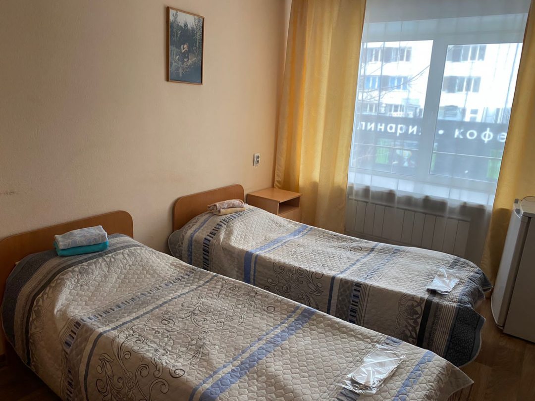 Двухместный (Двухместный номер СТАНДАРТ 2 односпальные кровати) гостиницы Мир, Красноярск