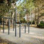 Зона workout с тренажерами на открытом воздухе