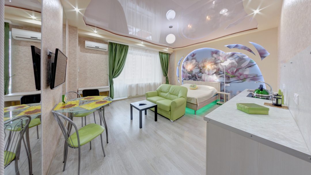 Апартаменты (Green Studio) апартамента ИннХоум на МОПРа 9, Челябинск