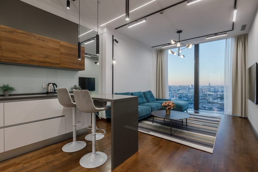 Апартаменты (Двухкомнатный Люкс 36 этаж 70 м² ЖК «Neva Towers»), Апарт-отель InPremium