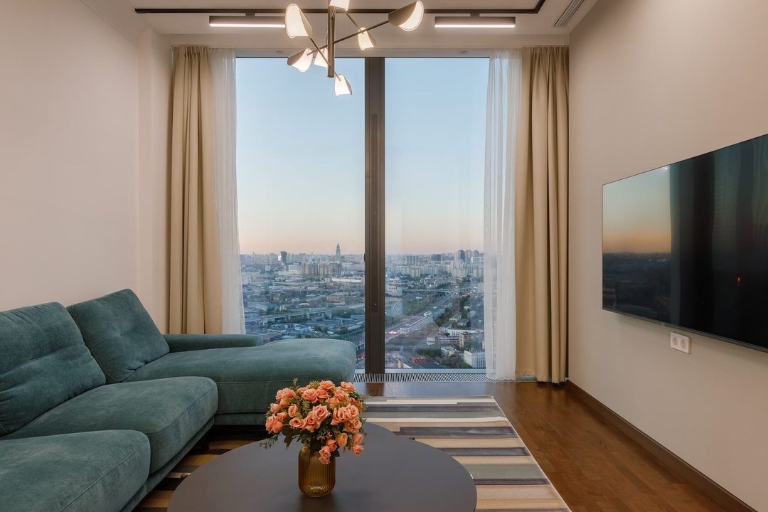 Апартаменты (Двухкомнатный Люкс 36 этаж 70 м² ЖК «Neva Towers»), Апарт-отель InPremium