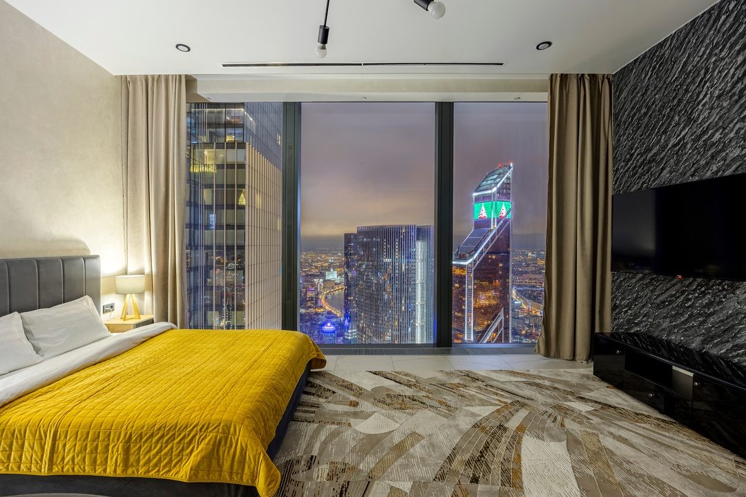 Апартаменты (Однокомнатный Люкс 61 этаж 55 м² ЖК «Neva Towers»), Апарт-отель InPremium