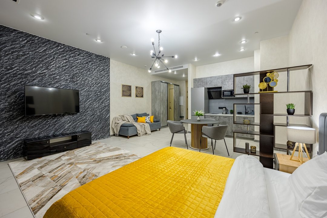 Апартаменты (Однокомнатный Люкс 61 этаж 55 м² ЖК «Neva Towers»), Апарт-отель InPremium