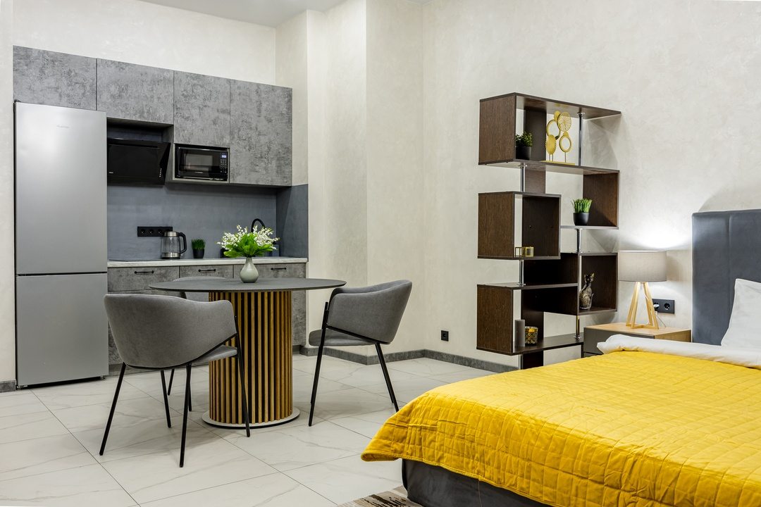 Апартаменты (Однокомнатный Люкс 61 этаж 55 м² ЖК «Neva Towers»), Апарт-отель InPremium