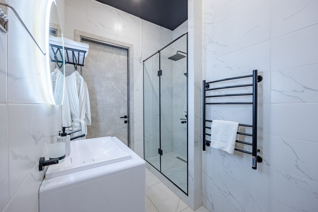 Апартаменты (Однокомнатный Люкс 61 этаж 55 м² ЖК «Neva Towers»), Апарт-отель InPremium