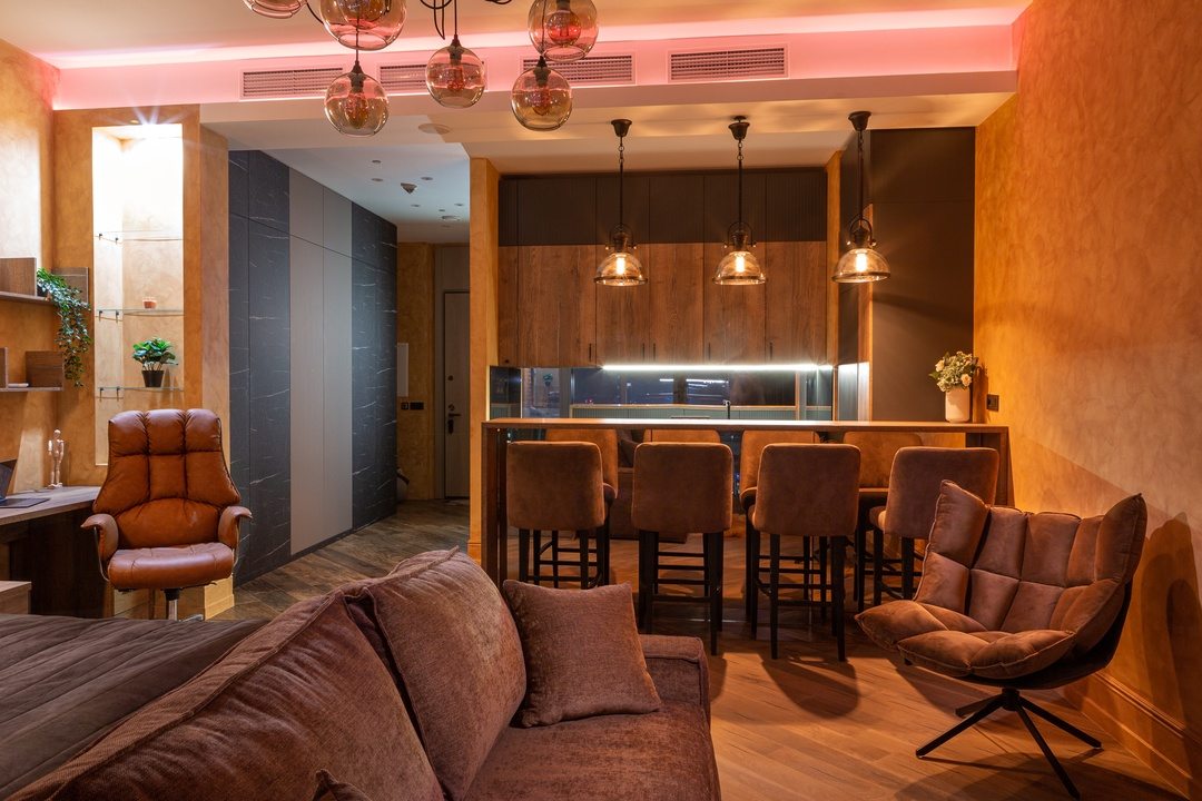 Апартаменты (Однокомнатный Люкс 37 этаж 57 м² ЖК «Neva Towers»), Апарт-отель InPremium