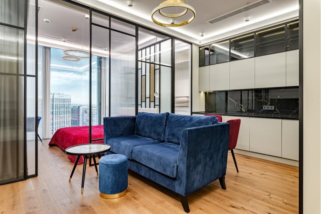 Апартаменты (Однокомнатный Люкс 31 этаж 55 м² ЖК «Neva Towers»), Апарт-отель InPremium