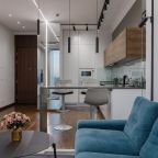 Апартаменты (Двухкомнатный люкс 36 этаж 70 м² ЖК «Neva Towers»), Апарт-отель InPremium
