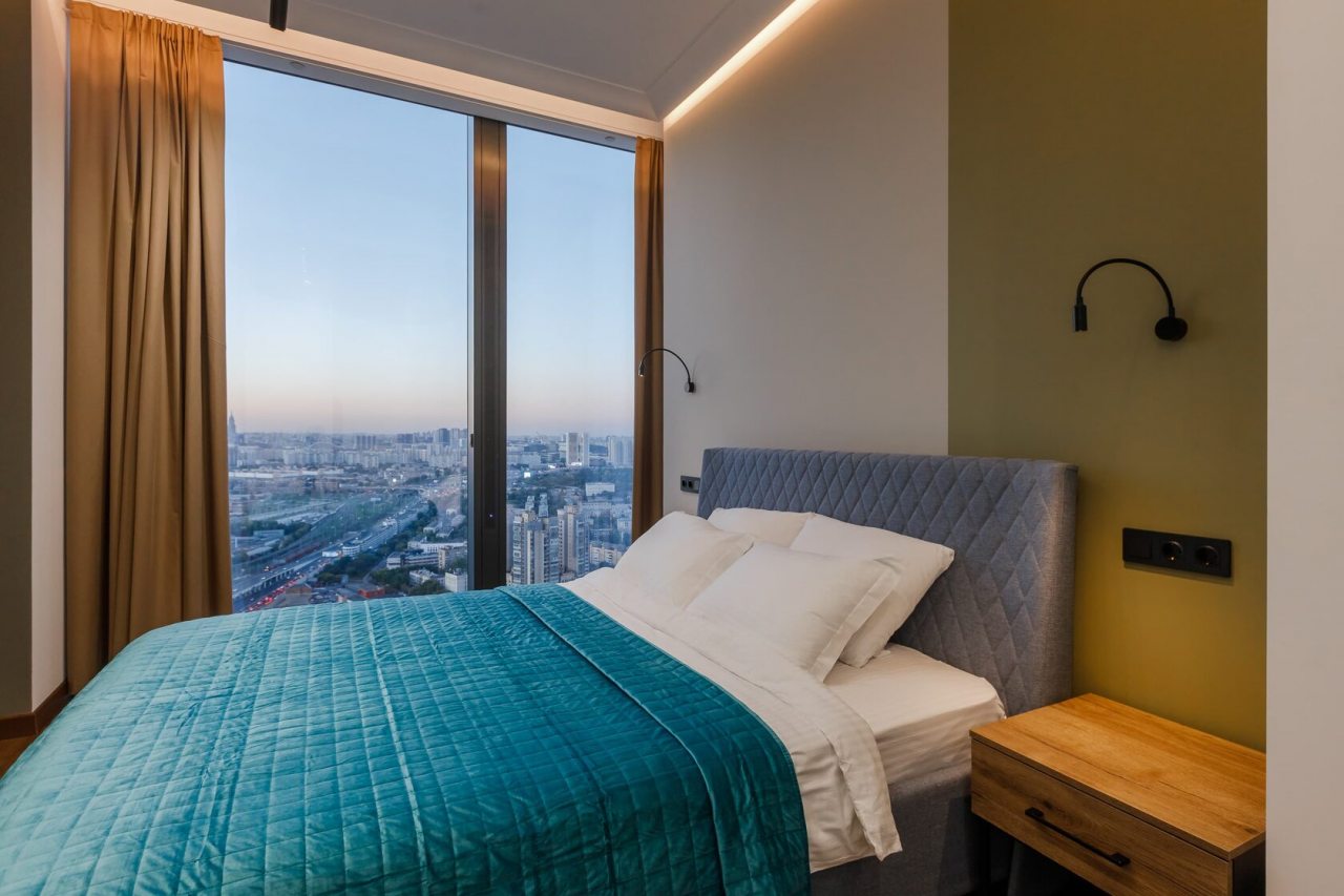 Апартаменты (Двухкомнатный люкс 36 этаж 70 м² ЖК «Neva Towers»), Апарт-отель InPremium