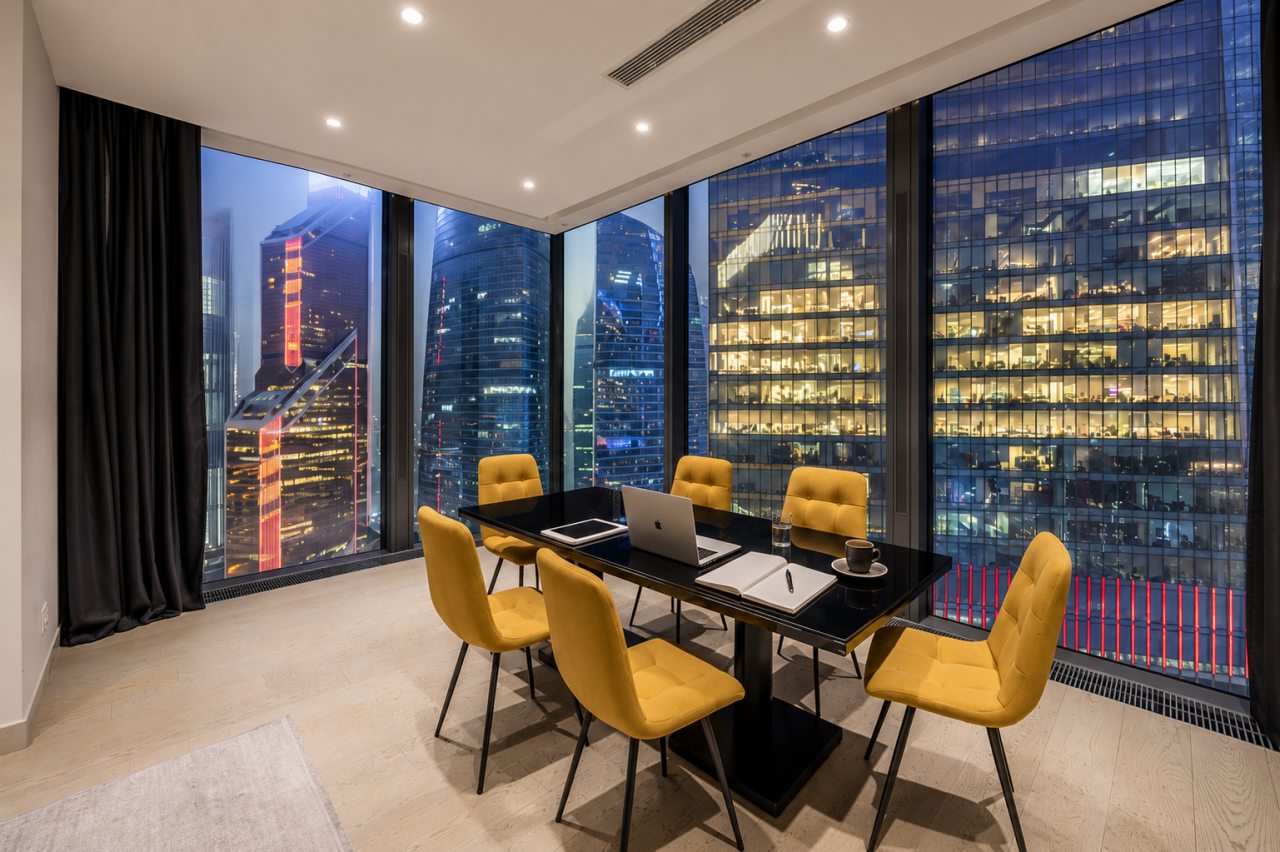 Апартаменты (Двухкомнатный люкс 36 этаж 92 м² ЖК «Neva Towers»), Апарт-отель InPremium
