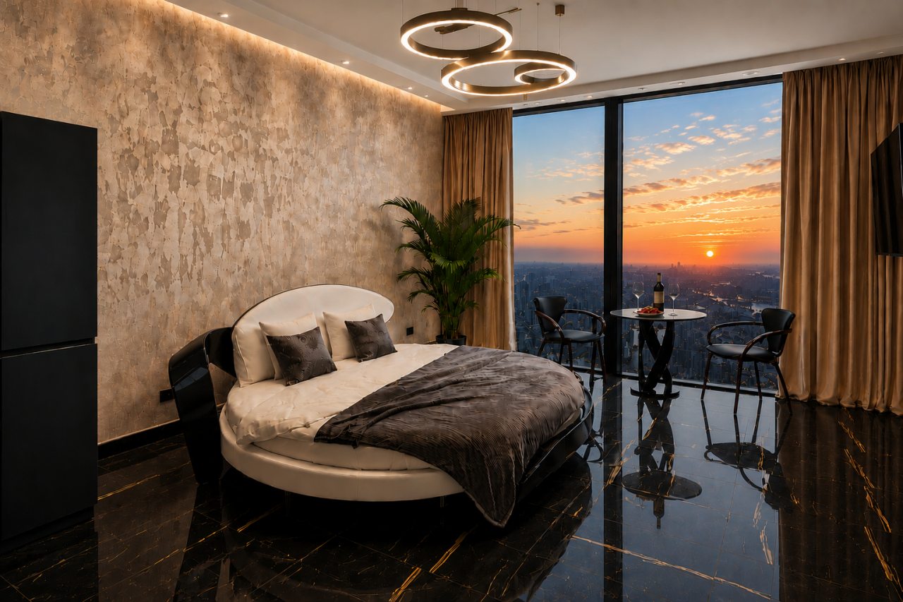 Апартаменты (Однокомнатный Люкс 57 этаж 41 м² ЖК «Neva Towers»), Апарт-отель InPremium