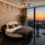 Апартаменты (Однокомнатный Люкс 57 этаж 41 м² ЖК «Neva Towers»), Апарт-отель InPremium