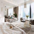 Апартаменты (Однокомнатный Люкс 62 этаж 50м² ЖК «Neva Towers»), Апарт-отель InPremium