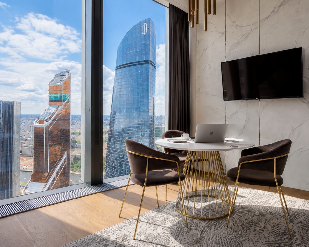 Апартаменты (Однокомнатный Люкс 62 этаж 50м² ЖК «Neva Towers»), Апарт-отель InPremium