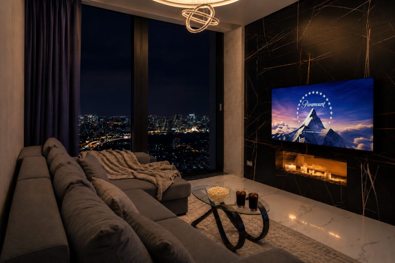 Апартаменты (Двухкомнатный люкс 47 этаж 63 м² ЖК «Neva Towers»), Апарт-отель InPremium