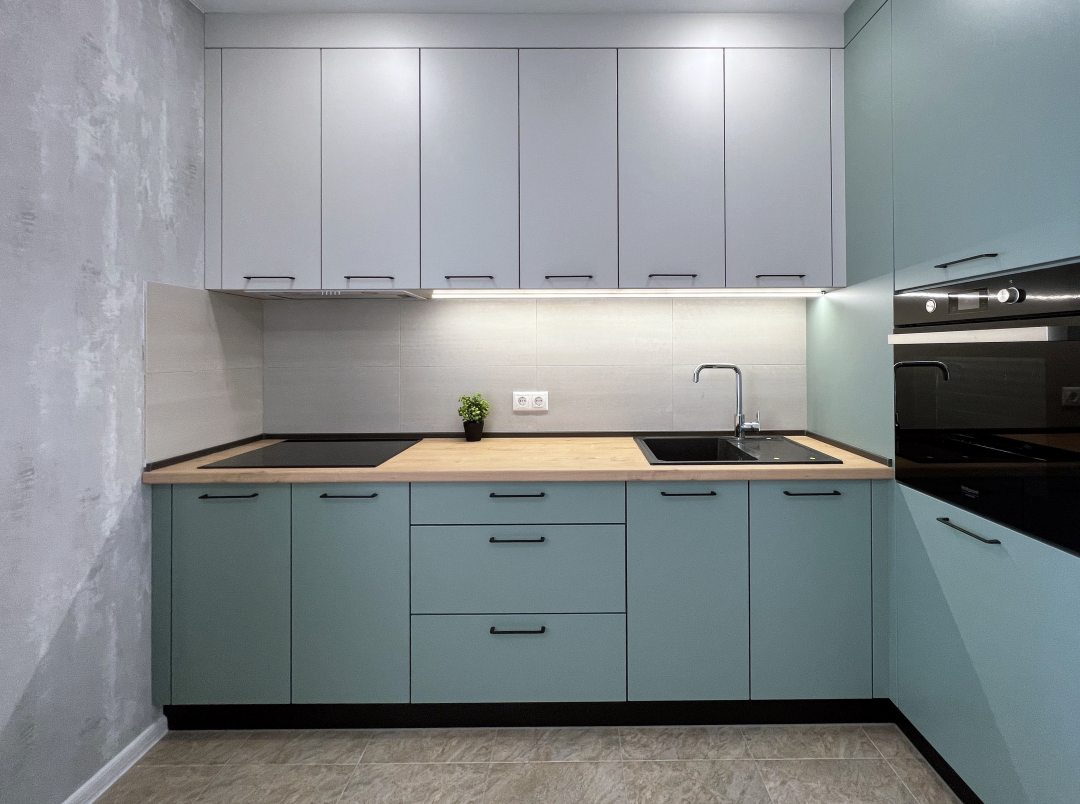 Мини-кухня, Апартаменты Атмосфера — Квартира с дизайнерским ремонтом в Центре Липецка