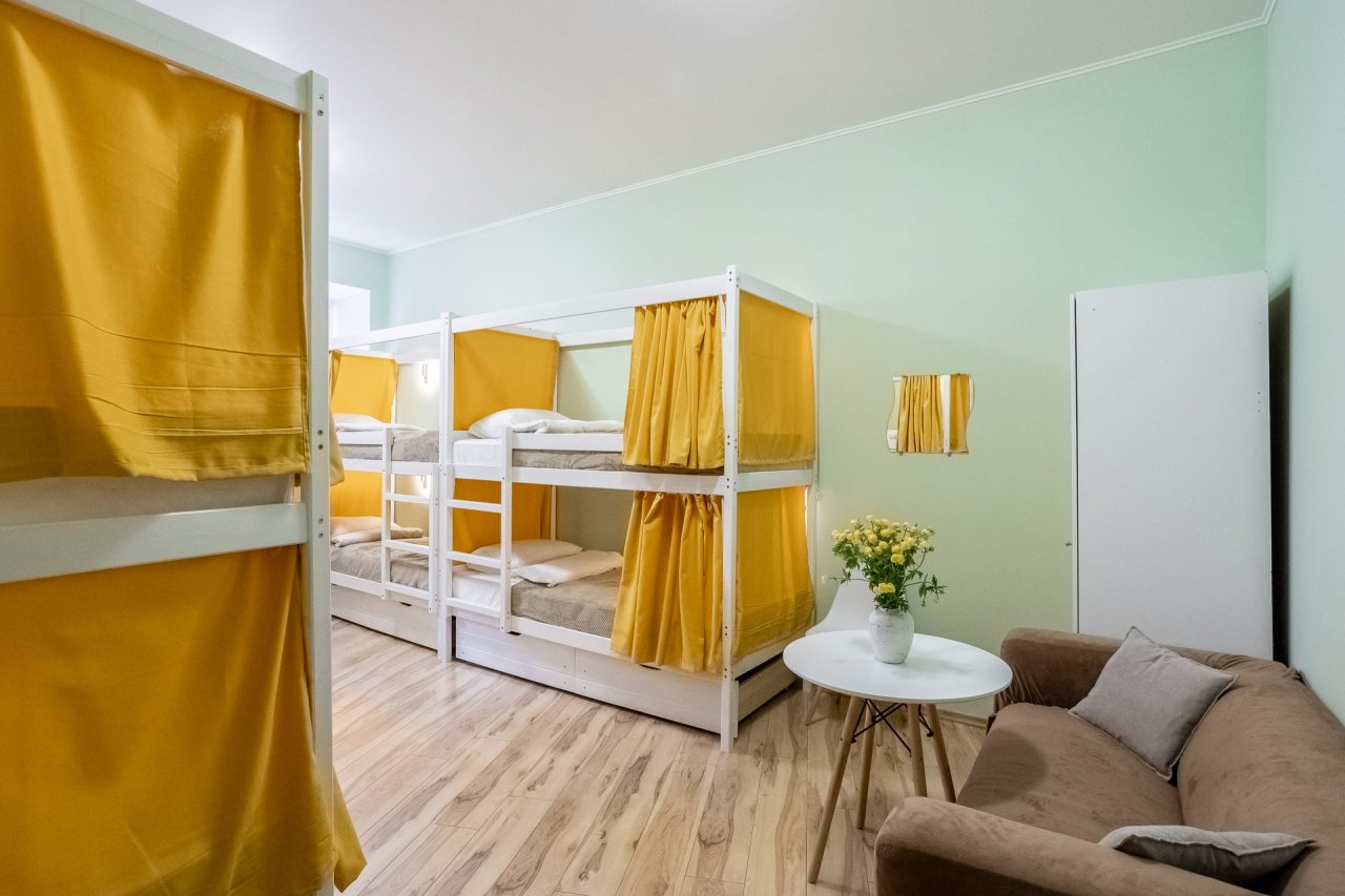 Восьмиместный (Кровать в 8-ми местном смешанном номере) хостела Greenburg, Санкт-Петербург