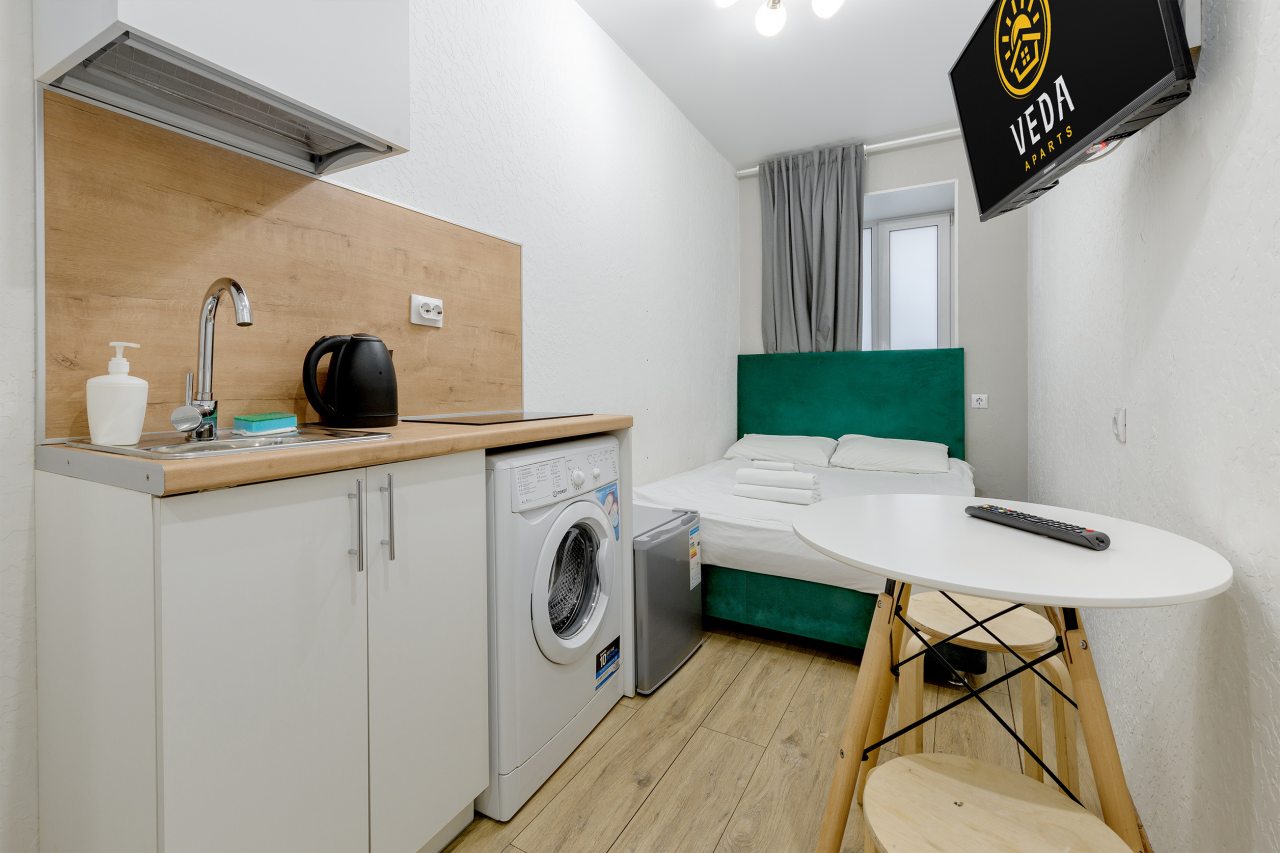 Апартаменты (С двуспальной кроватью (№1)), Апартаменты GetApart Ольминского