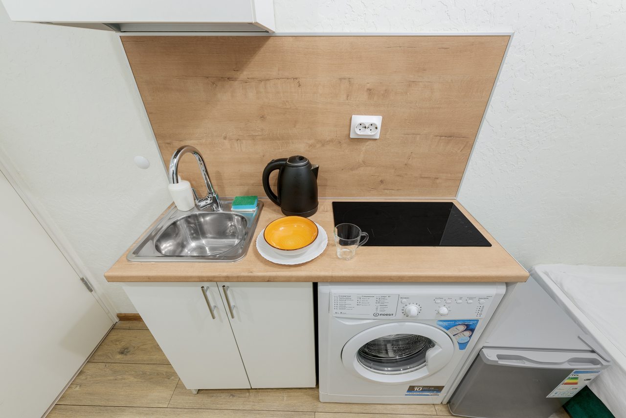 Апартаменты (С двуспальной кроватью (№1)), Апартаменты GetApart Ольминского