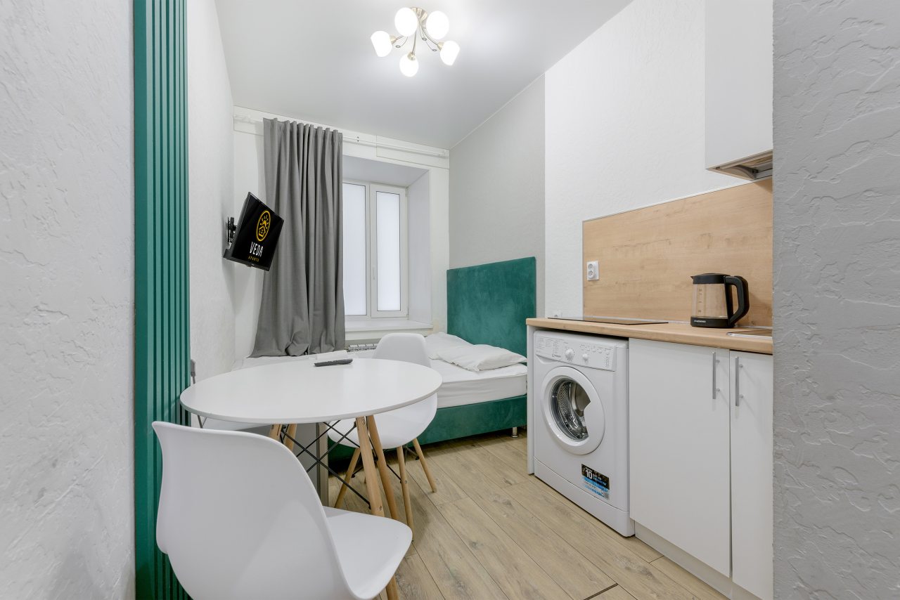 Апартаменты (С двуспальной кроватью (№4)), Апартаменты GetApart Ольминского