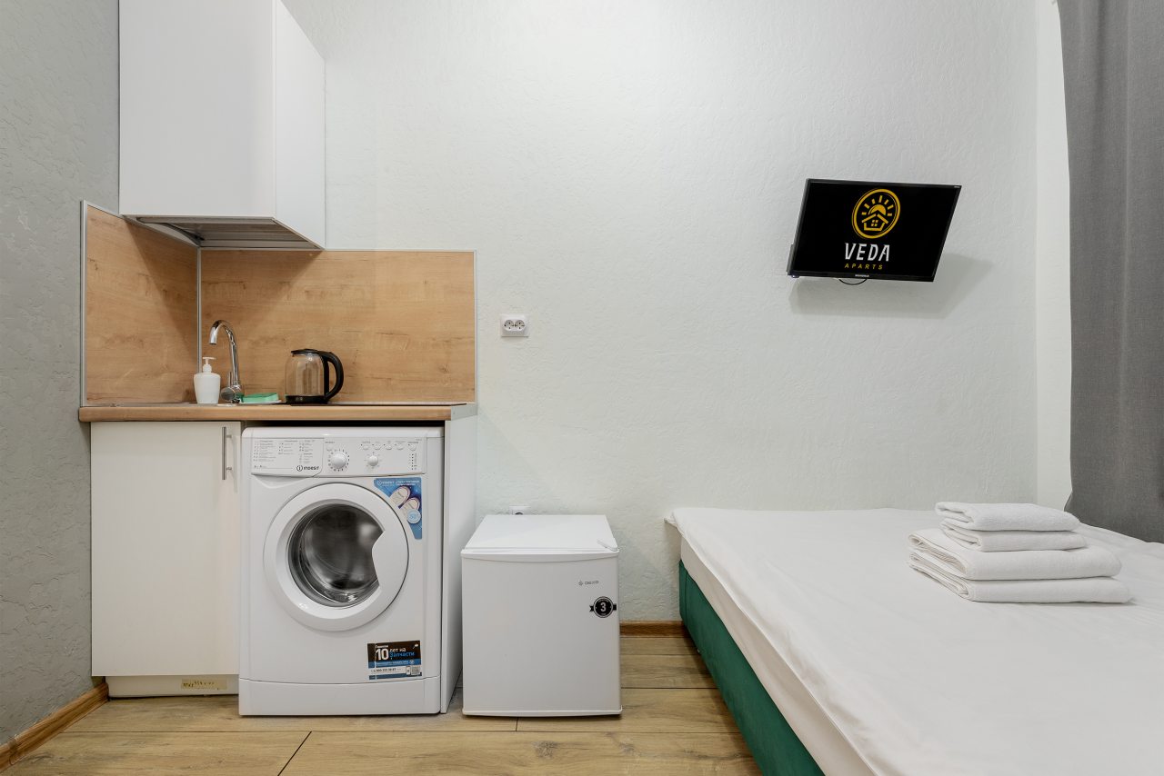 Апартаменты (С двуспальной кроватью (№8)), Апартаменты GetApart Ольминского