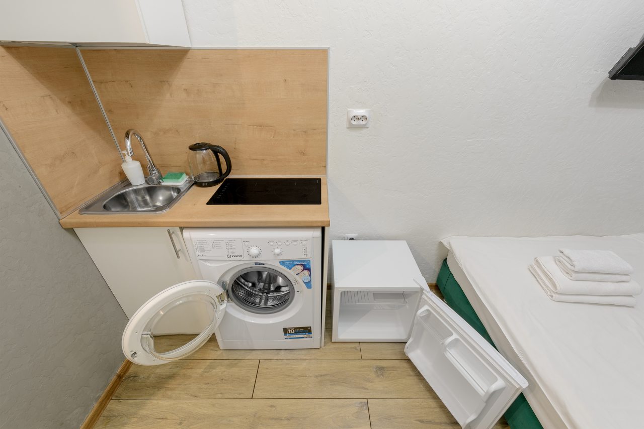 Апартаменты (С двуспальной кроватью (№8)), Апартаменты GetApart Ольминского