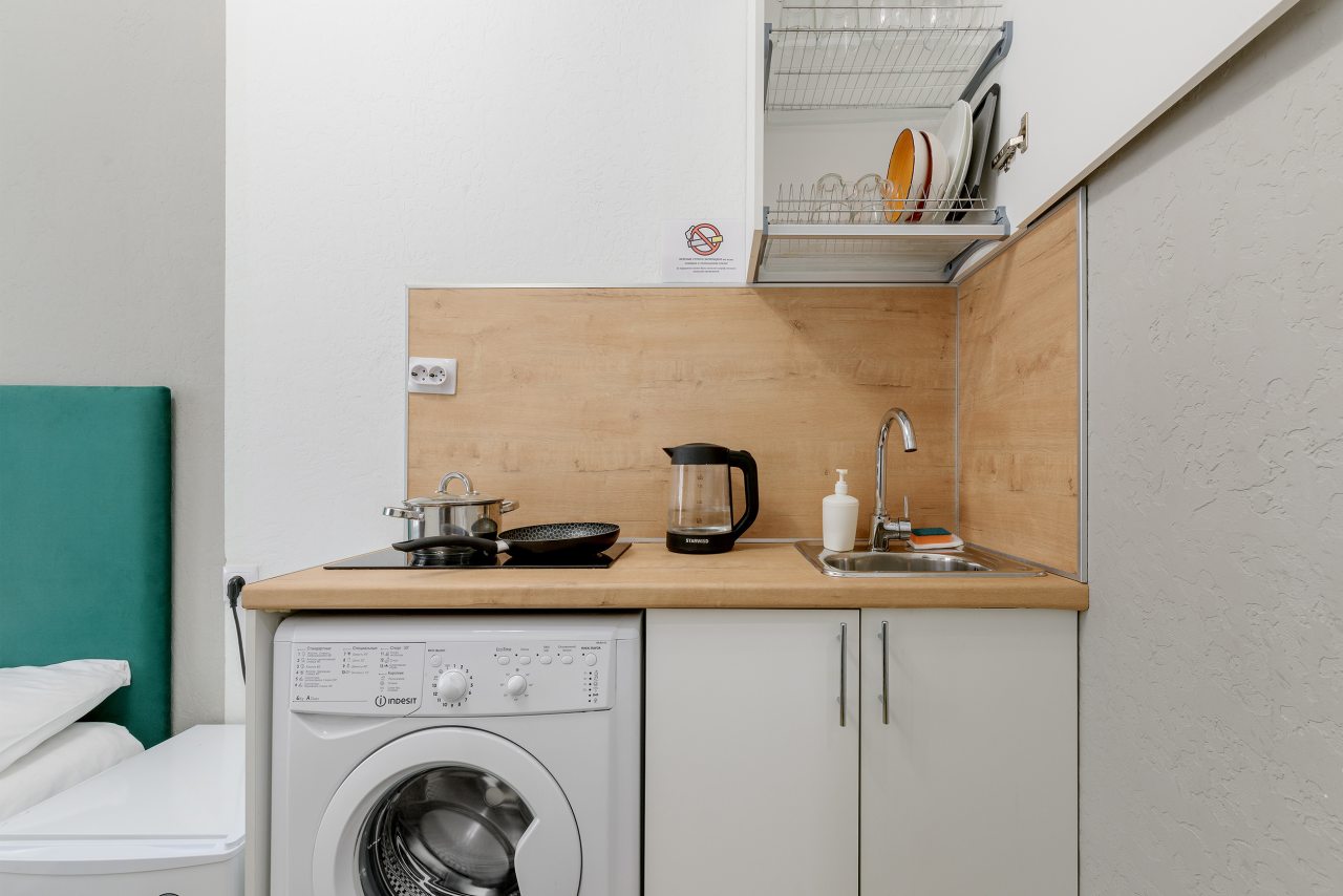 Апартаменты (С двуспальной кроватью (№9)), Апартаменты GetApart Ольминского