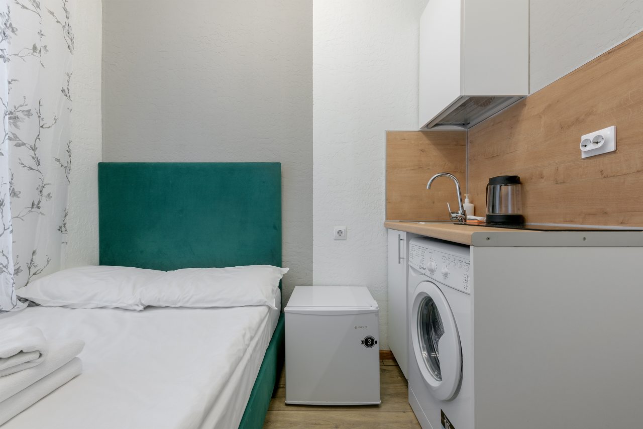 Апартаменты (С двуспальной кроватью (№10)), Апартаменты GetApart Ольминского