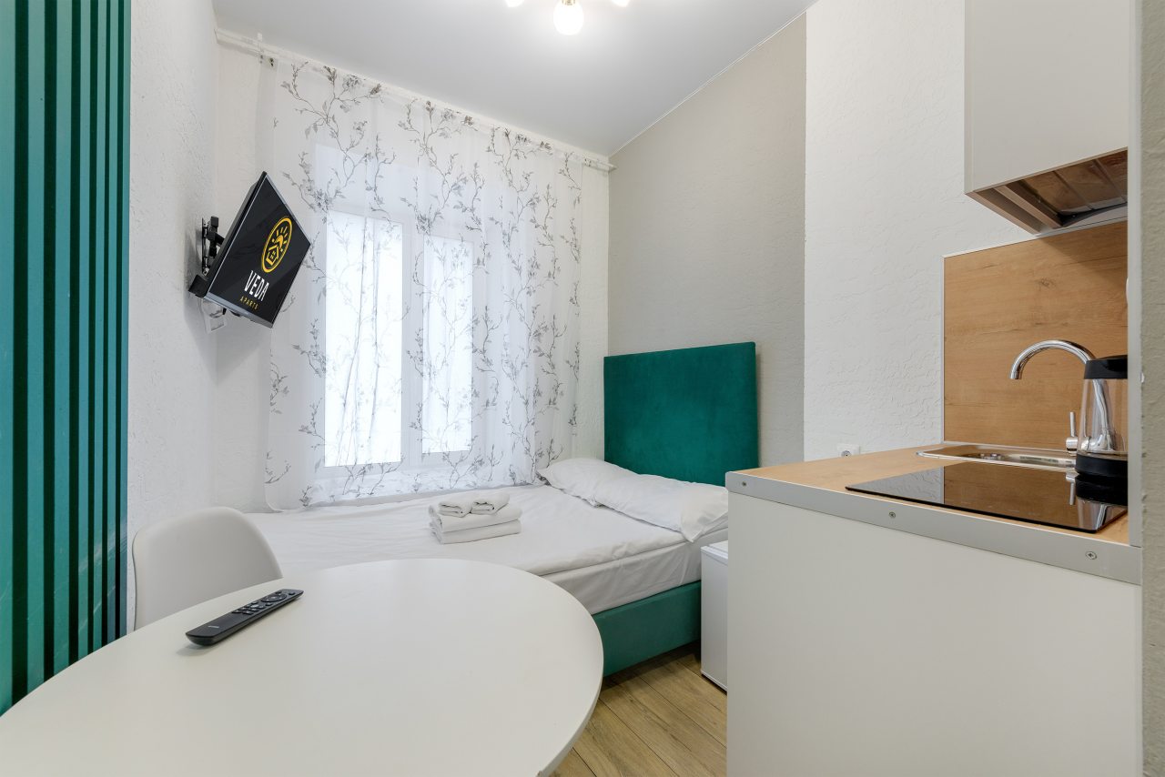 Апартаменты (С двуспальной кроватью (№16)), Апартаменты GetApart Ольминского