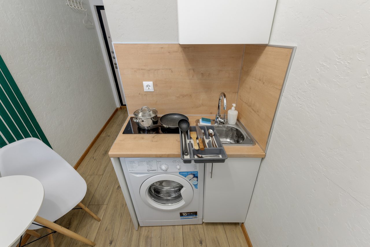 Апартаменты (С двуспальной кроватью (№15)), Апартаменты GetApart Ольминского