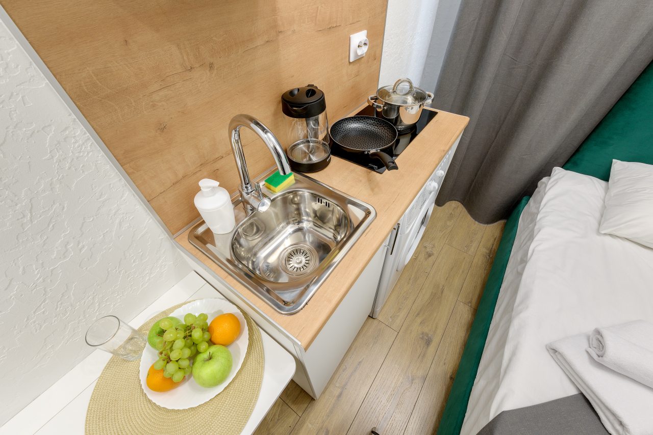 Апартаменты (С односпальной кроватью (№22)), Апартаменты GetApart Ольминского