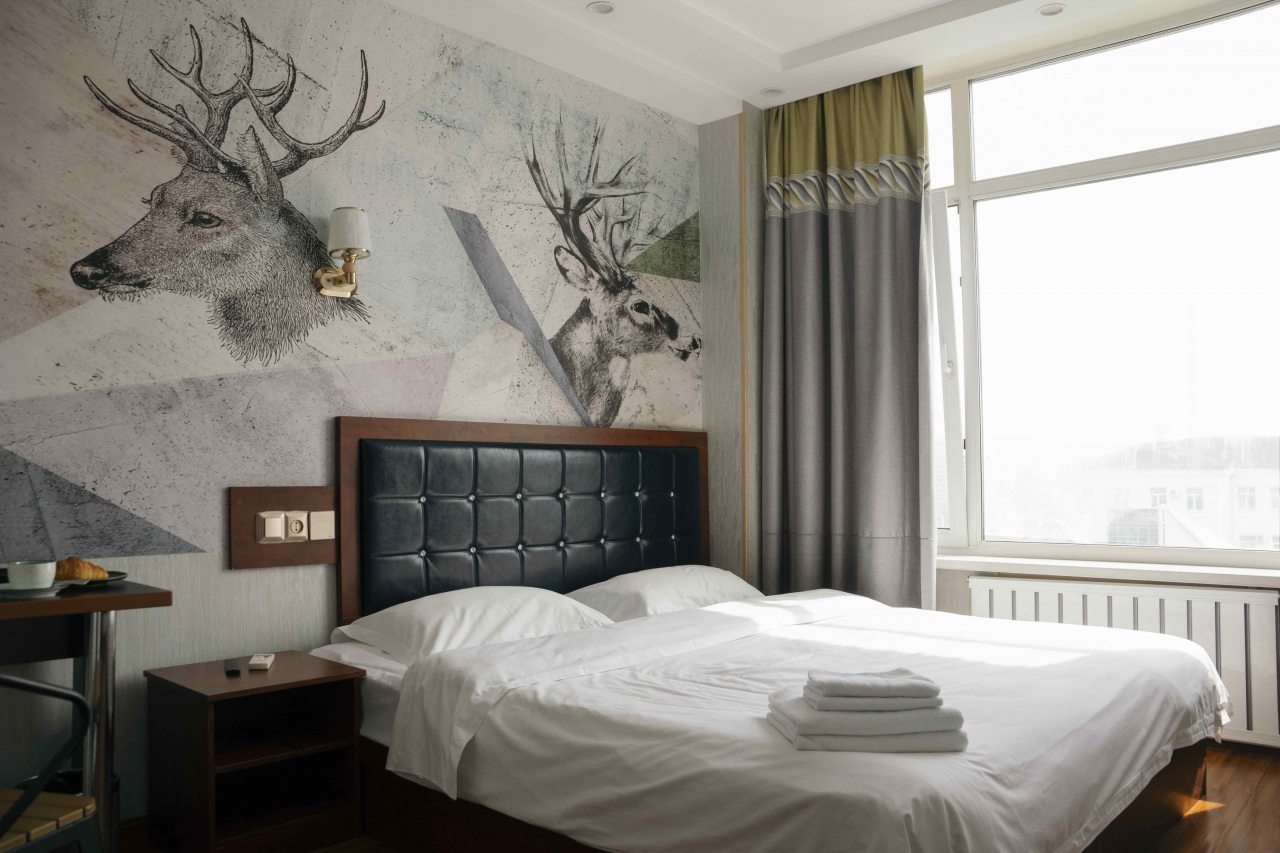 Двухместный (Стандарт с двуспальной кроватью) отеля Gray Hotel, Владивосток