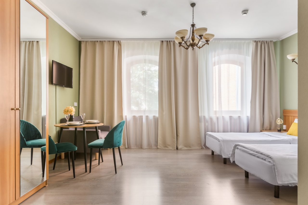 Апартаменты (Апартаменты для двоих гостей с 1 большой или 2 раздельными кроватями) отеля RentApartmentSpb Forte, Санкт-Петербург