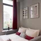 Двухместный (Квартира-студия, 18 м², 6/10 эт.), Апартаменты Уютные 1-комнатные апартаменты с мебелью и техникой