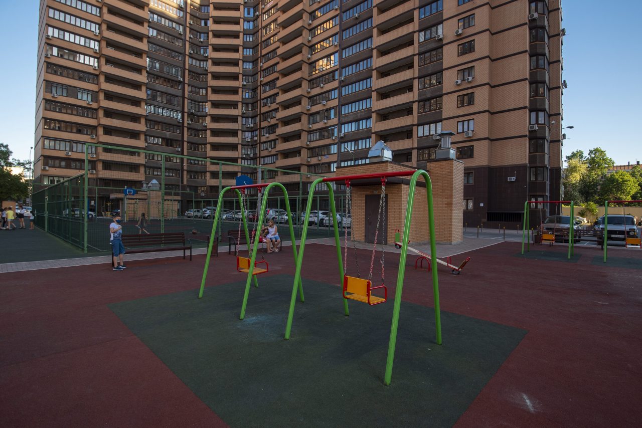 Детская площадка, Апартаменты Depart Apart Krasnodar City Centre
