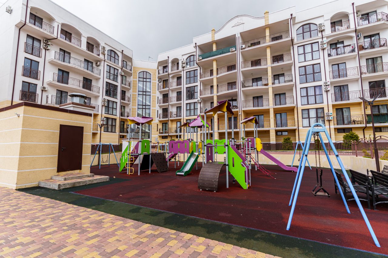 Детская площадка, Апартаменты В Мысхако от LetoApart
