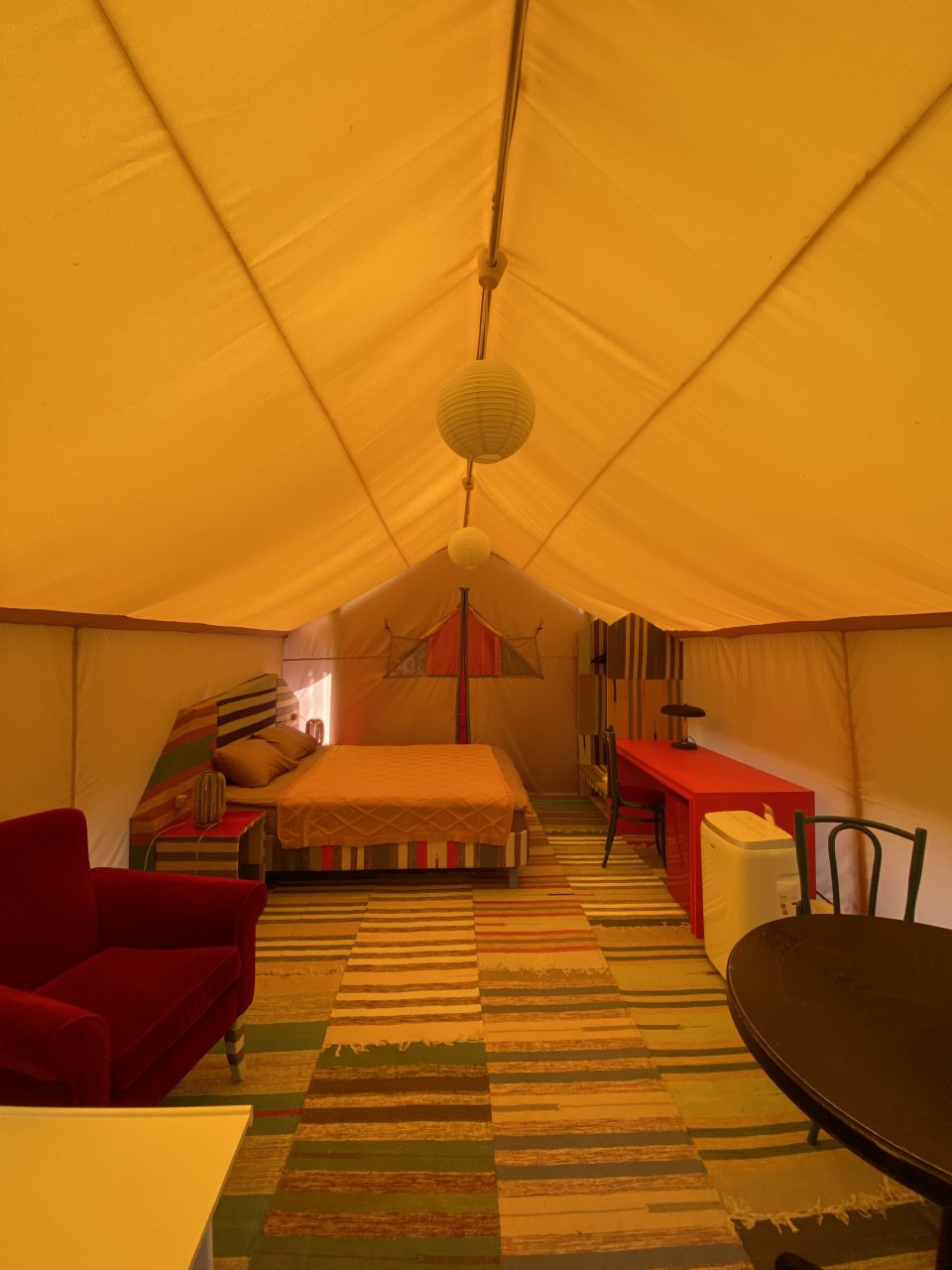 Двухместный (Глэмпинг-палатка с террасой и персональным полноценным с/у) мини-отеля К11, Кольцово