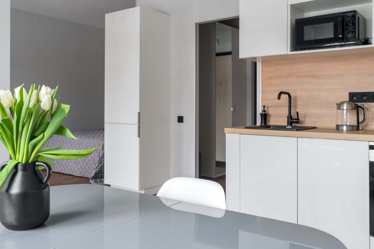 Возможность самостоятельного приготовления пищи, RentalSPb апартаменты в ЖК Promenade