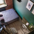 Студио (№ 5 с двумя кроватями, вид на реку), RentalSPb Апарт-отель на Фонтанке 130